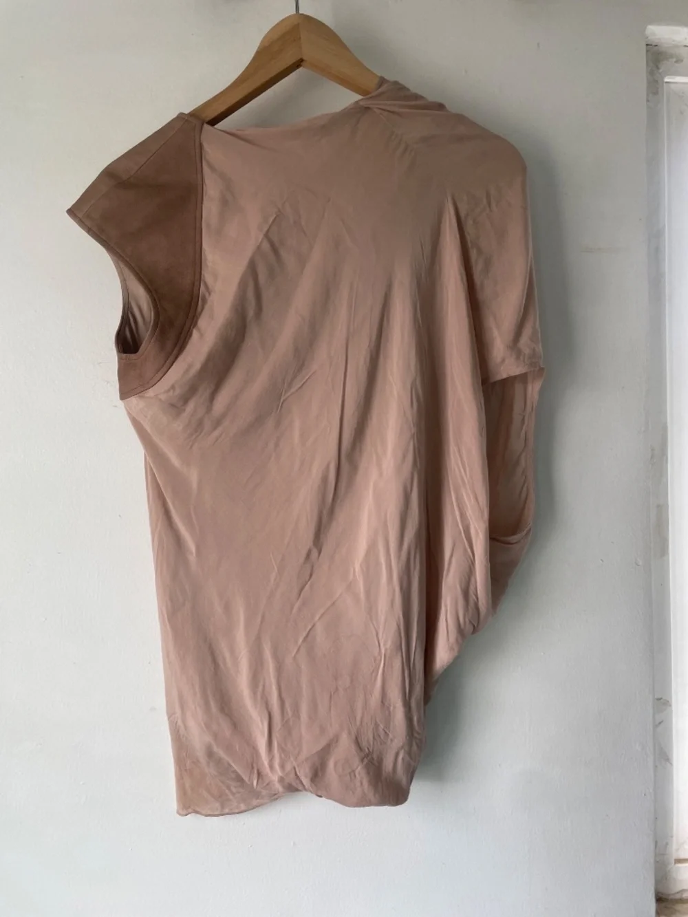 Helmut Lang S Asymmetrical Ruched Silk Top - Picture 6 of 9